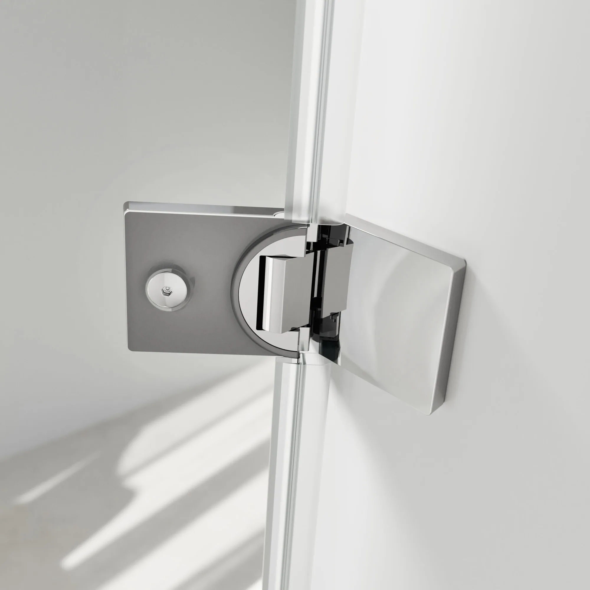 Solva Details Scharnier Direktanschlag silber hochglanz