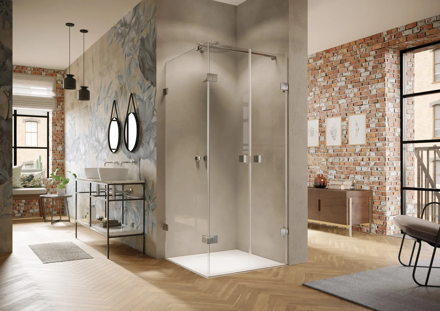 Solva RL Pendeltür mit Seitenwand